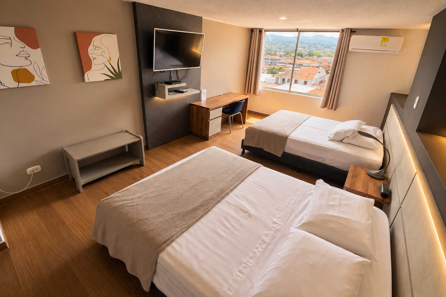 Habitación Twin del Hotel Don Gregorio en Cartago